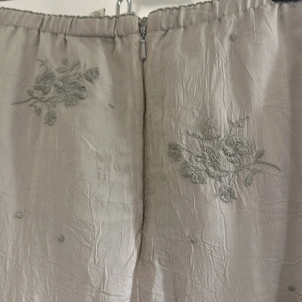 J. Jill Vintage Eucalyptus Skirt, Gray, Medium - Picture 5 of 7